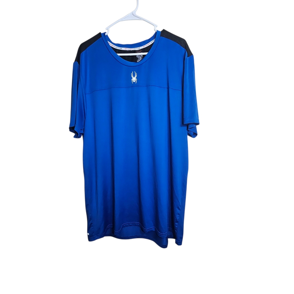 Spyder Blue and Black Men's Short Sleeve Tee